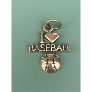 .925 I Love Baseball Sterling Silver Jewelry Charm #baseball #game